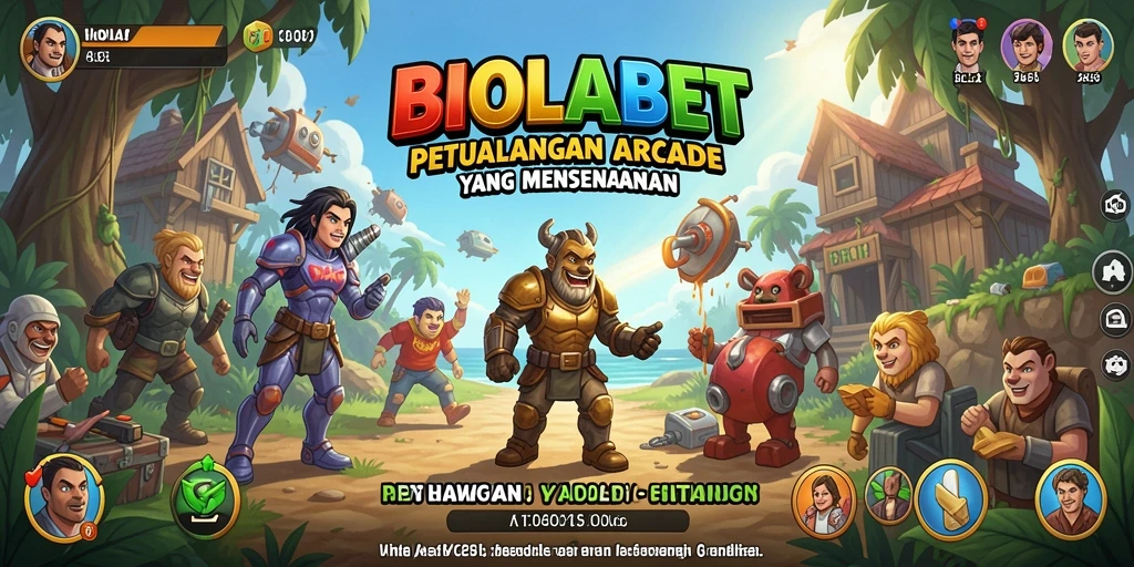 Gameplay Arcade BIOLABET yang penuh warna dan menantang.