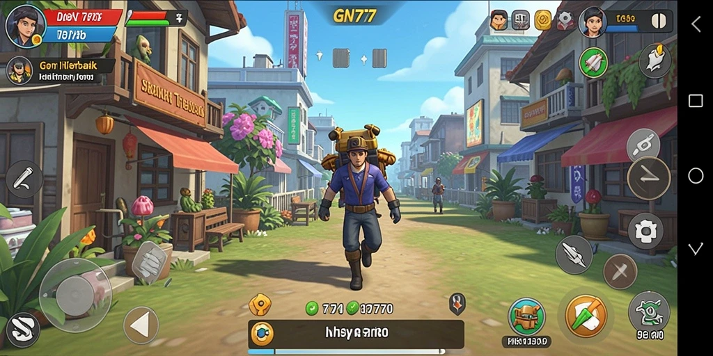 Screenshot permainan GN777 dengan tampilan gameplay Idle yang menarik.