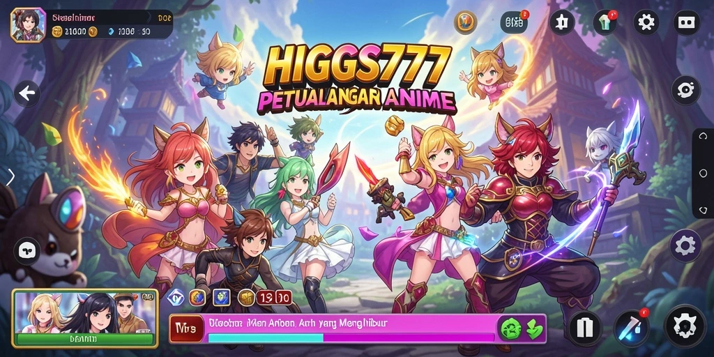 Tampilan gameplay HIGGS777 yang seru dan penuh warna.