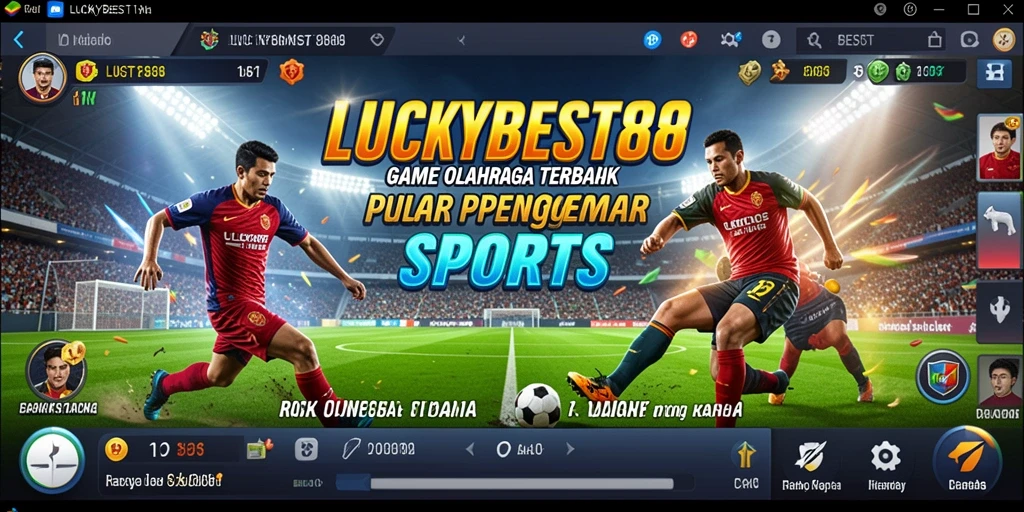 Screenshot LUCKYBEST88 menampilkan aksi seru dalam permainan olahraga.