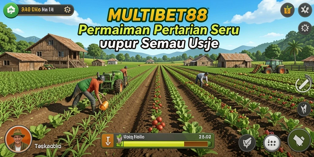 Screenshot gameplay MULTIBET88 menampilkan suasana ladang yang subur.
