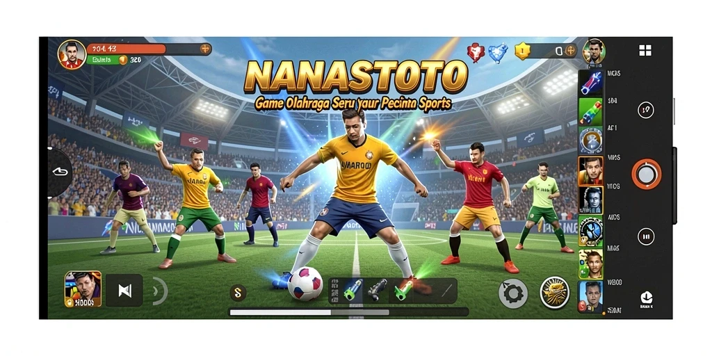 Tampilan gameplay NANASTOTO yang menarik dan dinamis.