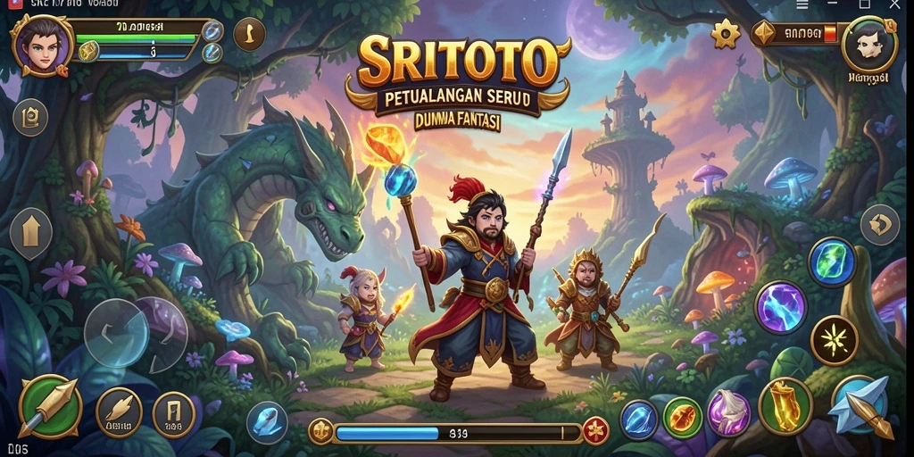 Tampilan screenshot SRITOTO menampilkan aksi seru dalam gameplay petualangan.